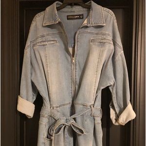 Plus Size Mini Jean Dress